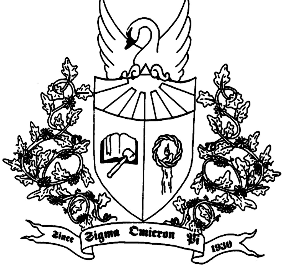 Sigma Omicron Pi crest